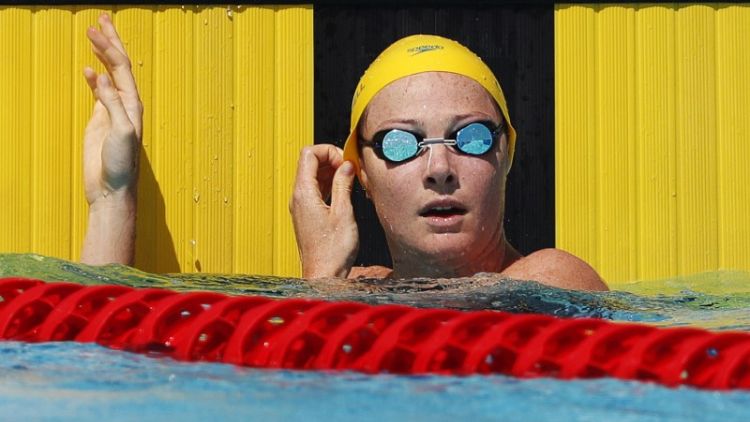 Swimming - Campbell electric as Australians claim 100m freestyle golden double