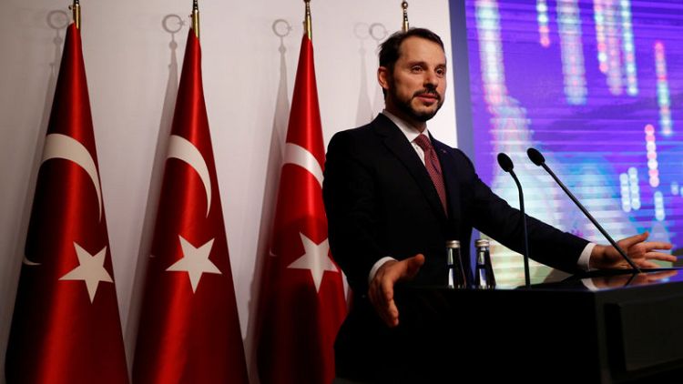 Turkey's Albayrak rolls out new economic plan, but lira slide continues