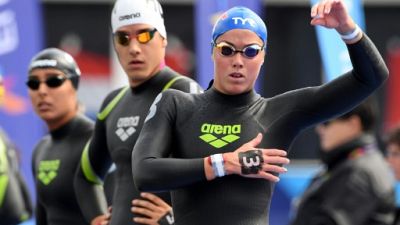 Natation: la France en bronze du relais mixte 5 km en eau libre à l'Euro