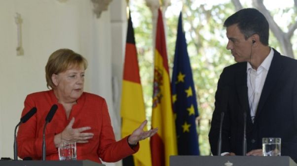 Migrations: Sanchez et Merkel d'accord pour soutenir le Maroc Migrations: Sanchez et Merkel d'accord pour soutenir le Maroc