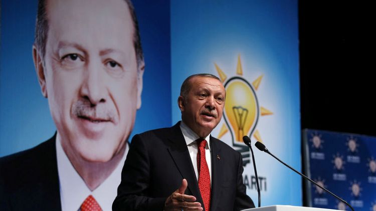 Turkey's Erdogan says lira weakness a plot, cannot be explained by logic
