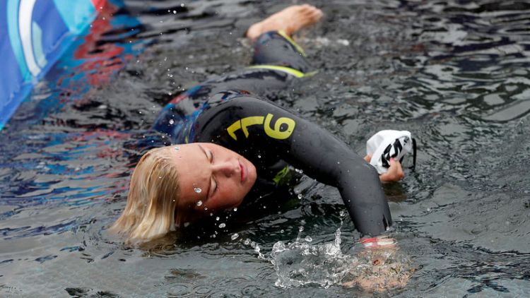 Open Water Swimming - Van Rouwendaal edged out in bid for fourth gold