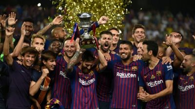 Espagne: Piqué et Dembélé donnent la Supercoupe au FC Barcelone