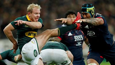 Rugby - Boks bank on right mix at the back of the scrum