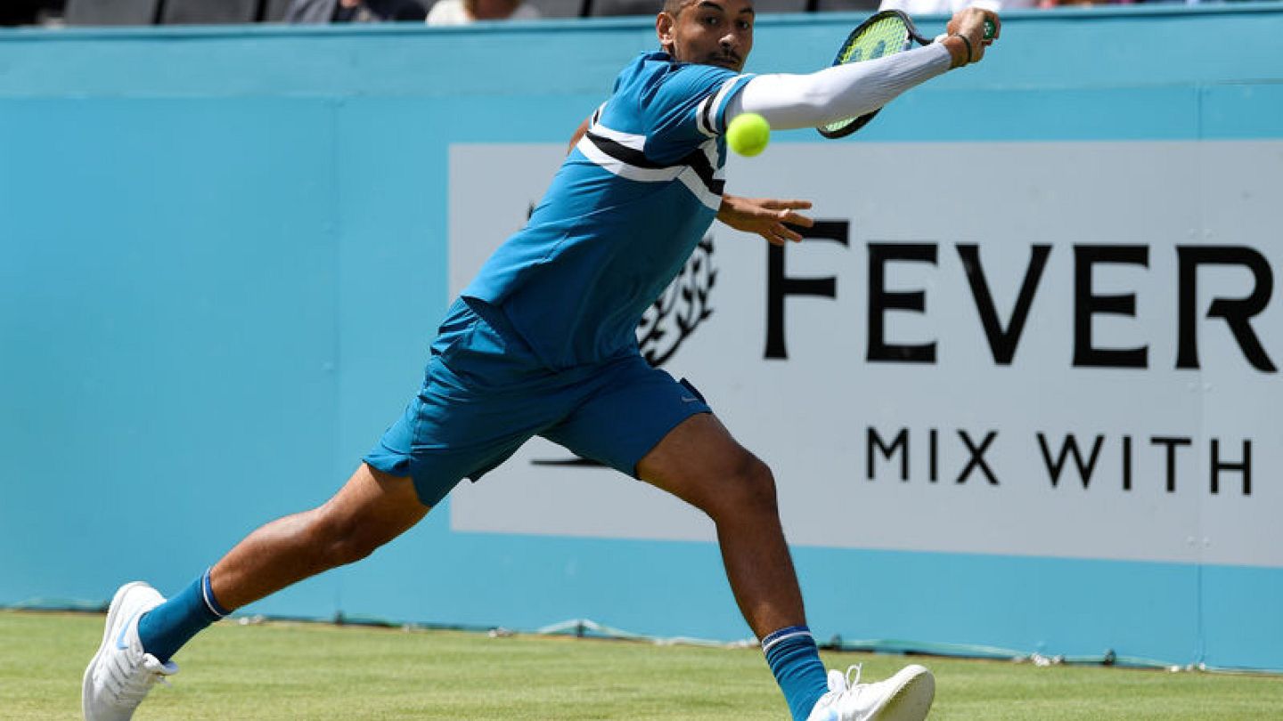 Tennis Sock A Bye Baby as Kyrgios forgets footwear before first