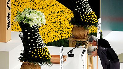 Japan emperor expresses 'deep remorse' over war; PM sends offering to shrine Japan emperor expresses 'deep remorse' over war; PM sends offering to shrine