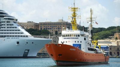 L'Aquarius arrive à Malte le 15 août 2018