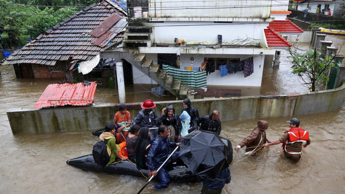 印度喀拉拉邦百年來最嚴重洪水造成43人死亡，降雨量增加