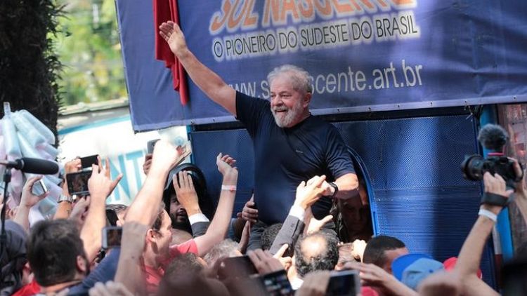 Brazil's Lula to register as presidential candidate from jail