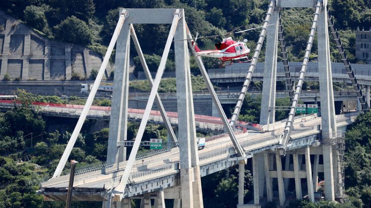 Italy opens probe into operator of collapsed bridge, investors dump shares