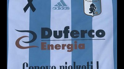 Crollo ponte: maglia Entella a lutto Crollo ponte: maglia Entella a lutto
