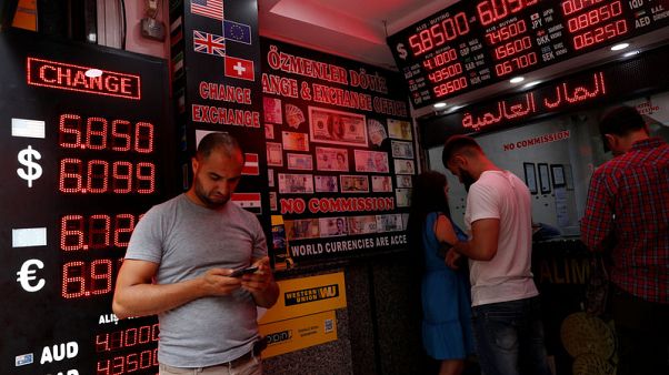 Turkey's lira weakens 5 percent, court rejects U.S. pastor's appeal Turkey's lira weakens 5 percent, court rejects U.S. pastor's appeal