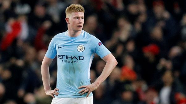 Man City's De Bruyne out for three months with knee injury Man City's De Bruyne out for three months with knee injury