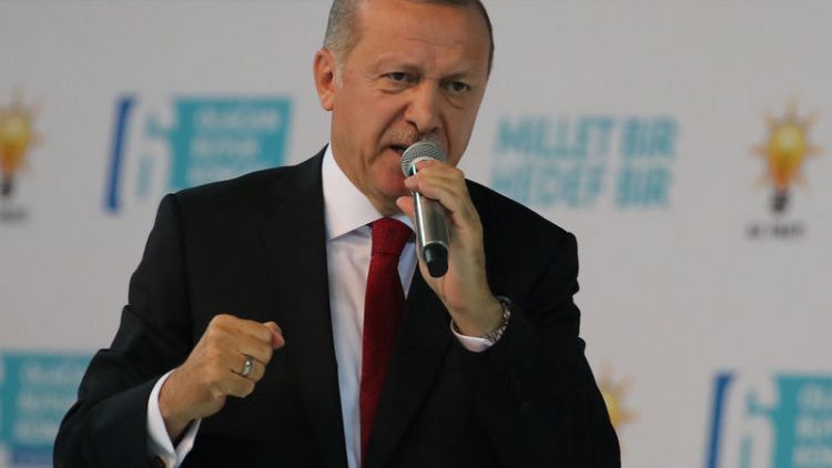 Turkey's Erdogan says to challenge 'games' on the economy