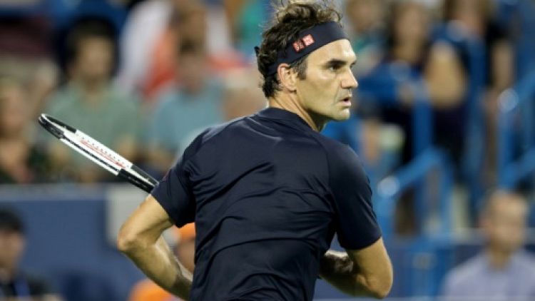 Roger Federer lors du tournoi de Cincinnati le 17 août 2018