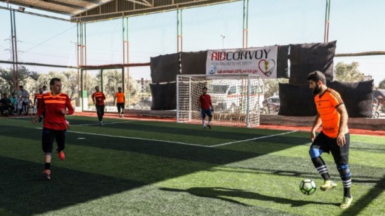 Quand les déplacés syriens surmontent l'amertume de l'exode par le football