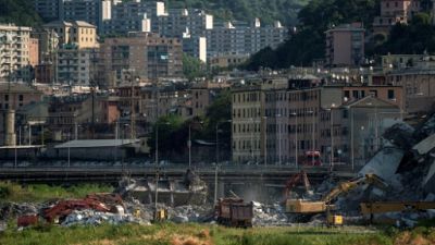 Pont effondré à Gênes: le bilan monte à 43 morts