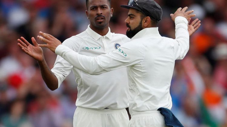 Pandya takes five wickets as England lose 10 in session