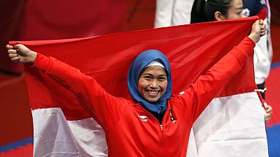 Rosmaniar wins Indonesia's first gold, and social media