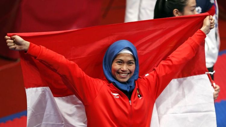 Rosmaniar wins Indonesia's first gold, and social media