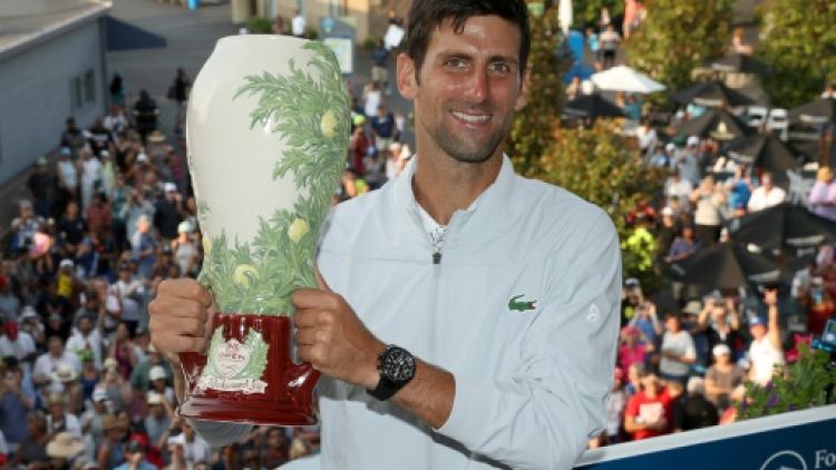 Novak Djokovic en fin titré à Cincinnati, le 19 août 2018 