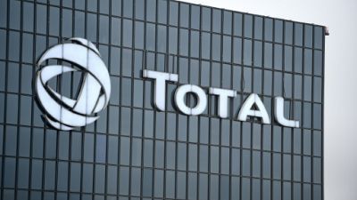 Le siège de l'entreprise Total à La Défense à Paris, le 23 janvier 2018