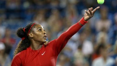 Serena Williams lors du tournoi de Cincinnati, le 14 août 2018