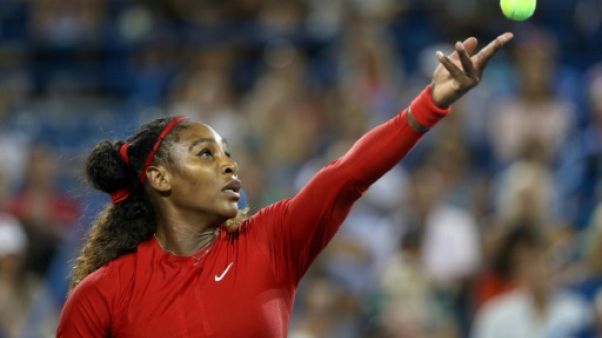 Serena Williams lors du tournoi de Cincinnati, le 14 août 2018 Serena Williams lors du tournoi de Cincinnati, le 14 août 2018