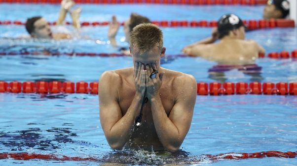 Kazakh Olympic swimming champion skips pet event after injury Kazakh Olympic swimming champion skips pet event after injury