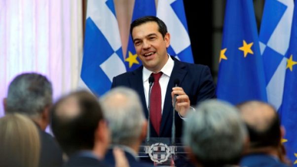Le Premier ministre grec Alexis Tsipras à Athènes, le 22 juin 2018 Le Premier ministre grec Alexis Tsipras à Athènes, le 22 juin 2018