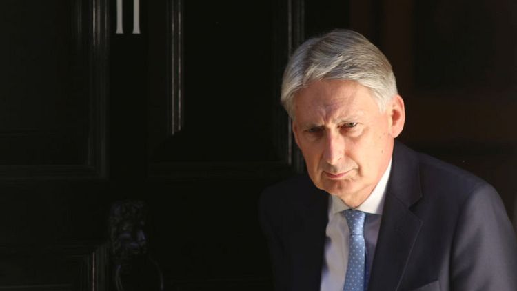 UK shows biggest July budget surplus since 2000, easing spending headache for Hammond