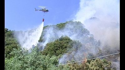 Spento nella notte incendio a Argentario Spento nella notte incendio a Argentario