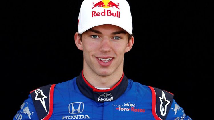 Motor racing - Red Bull phone call caught Gasly in his underpants
