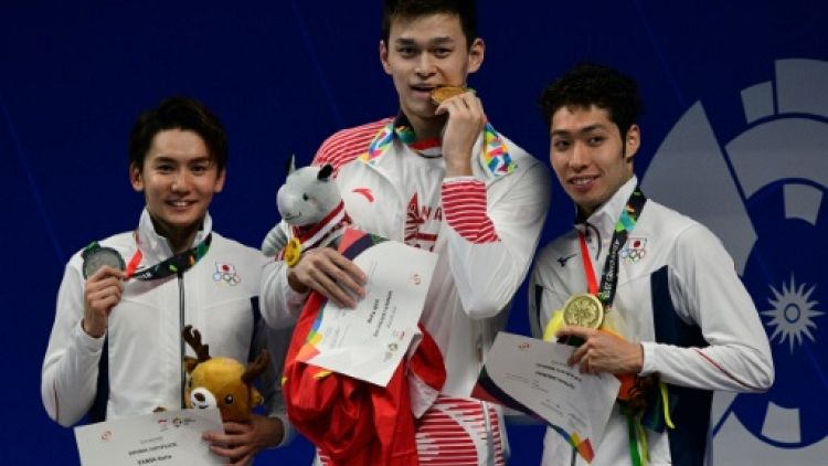 Jeux Asiatiques: le Chinois Sun Yang réussit le triplé 200-400-800 m