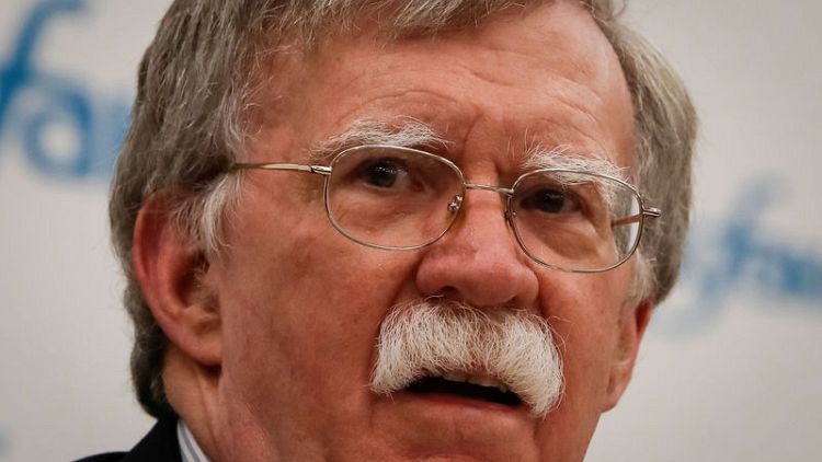 U.S. not discussing recognition of Israel's Golan hold - Bolton