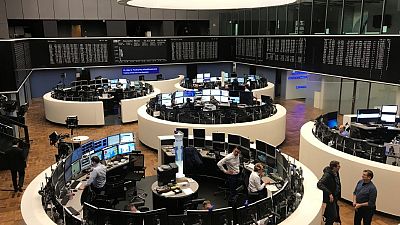 European shares open cautiously after Wall Street's record high