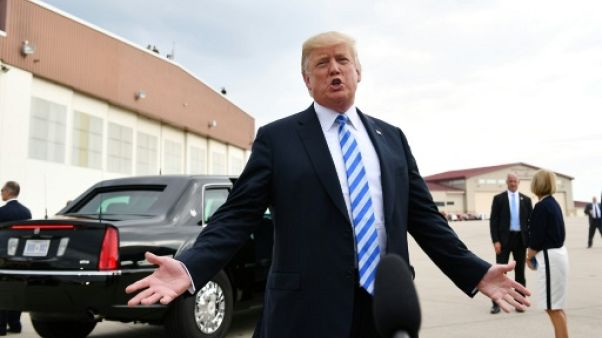 Donald Trump à Charleston, en Virginie occidentale, le 21 août 2018 Donald Trump à Charleston, en Virginie occidentale, le 21 août 2018