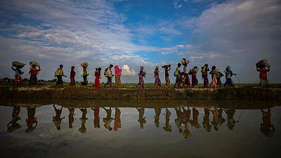 A year on, Rohingya still fleeing Myanmar for crowded camps