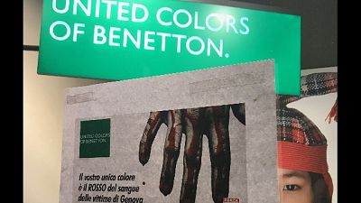 Blitz FN a negozi Benetton di Genova