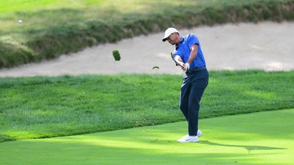 Woods makes mediocre return to FedEx Cup playoffs Woods makes mediocre return to FedEx Cup playoffs