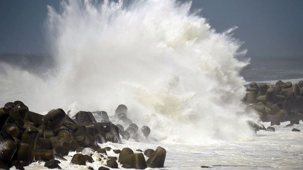 Typhoon Cimaron slices through western Japan, heads north Typhoon Cimaron slices through western Japan, heads north