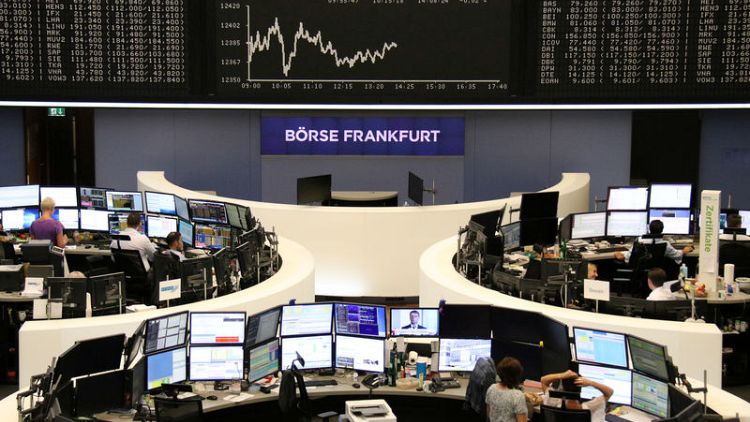 European shares edge up as Chinese stocks recover