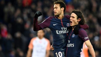 Ligue 1: trophées de meilleurs buteur et passeur remis à Cavani et Neymar