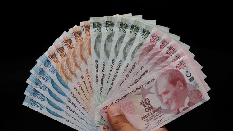 Turkish lira firms against dollar as U.S. standoff drags on