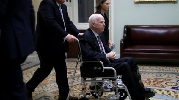 Le sénateur américain John McCain le 30 novembre 2017 à Washington DC Le sénateur américain John McCain le 30 novembre 2017 à Washington DC