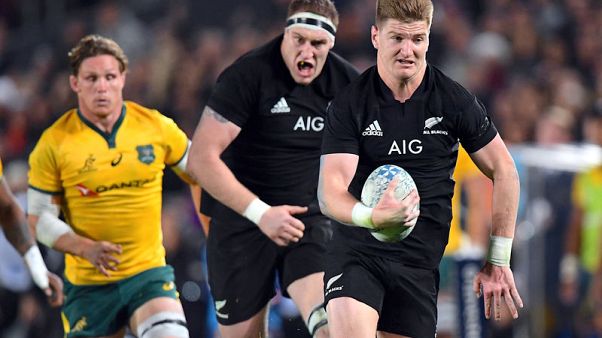 Barrett sets try record as All Blacks retain Bledisloe Cup Barrett sets try record as All Blacks retain Bledisloe Cup