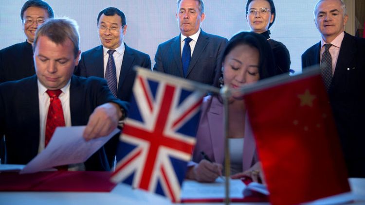 China says agrees with UK to discuss 'top notch' free trade deal
