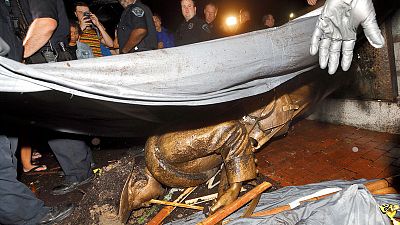 Seven arrested at Confederate statue protest in North Carolina