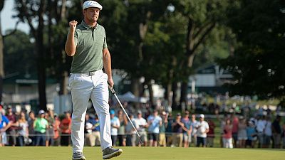 DeChambeau charges to four-stroke lead as Bradley shoots 62