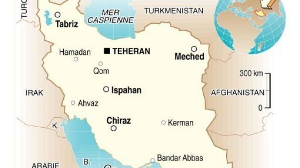 Carte de l'Iran Carte de l'Iran